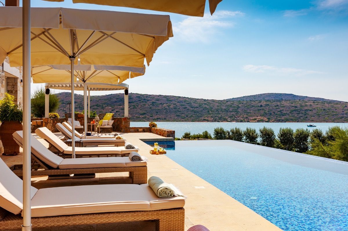 Panorama villa photo.